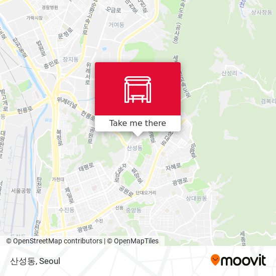 산성동 map