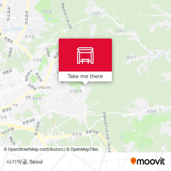 사기막골 map