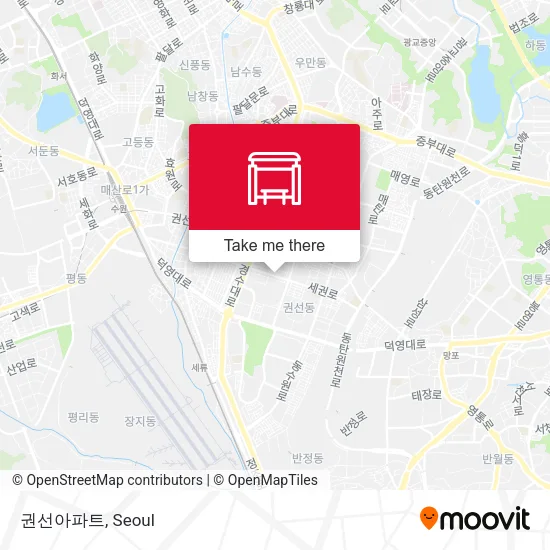 권선아파트 map
