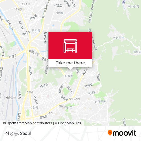 산성동 map