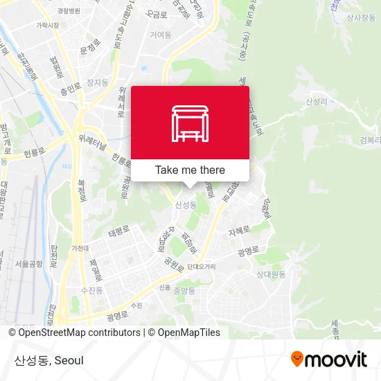 산성동 map