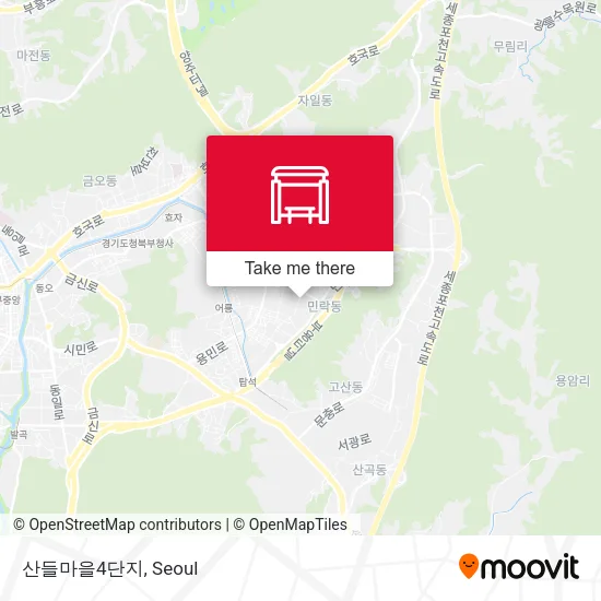 산들마을4단지 map