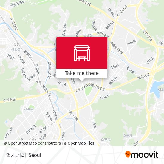 먹자거리 map