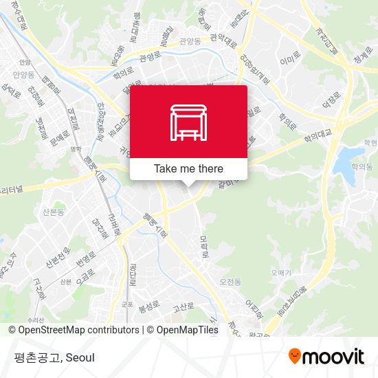 평촌공고 map