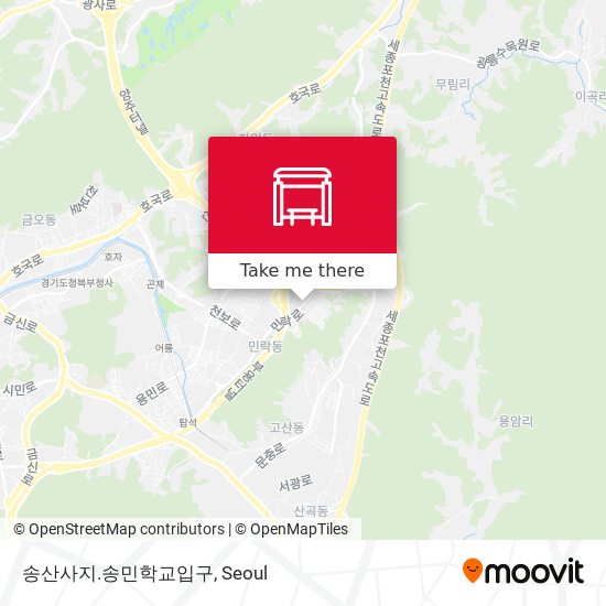 송산사지.송민학교입구 map