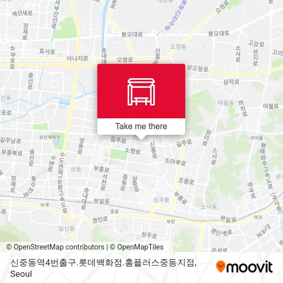 신중동역4번출구.롯데백화점.홈플러스중동지점 map