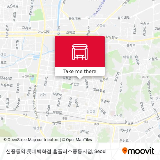 신중동역.롯데백화점.홈플러스중동지점 map