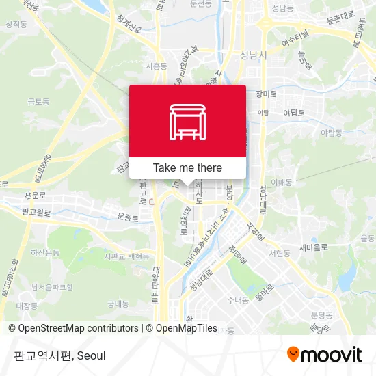 판교역서편 map