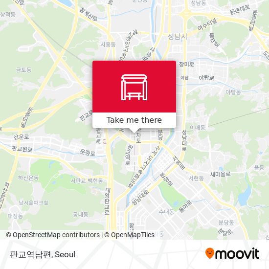 판교역남편 map
