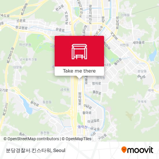 분당경찰서.킨스타워 map