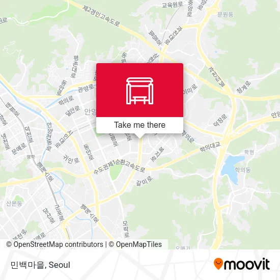 민백마을 map