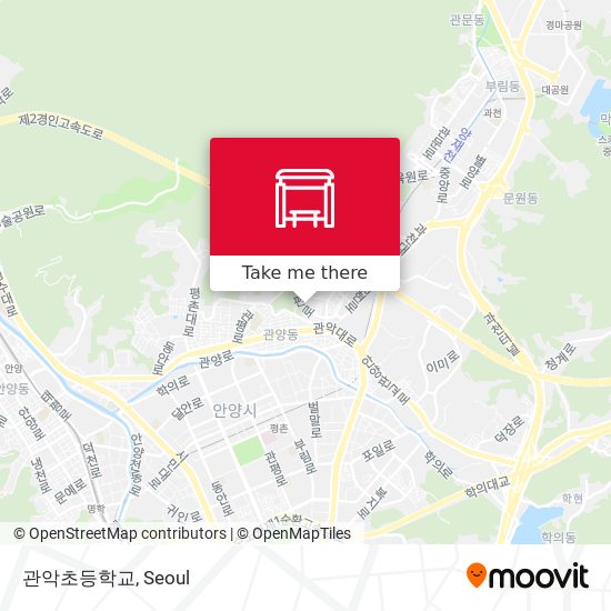 관악초등학교 map