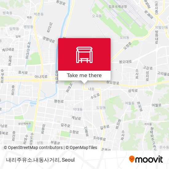 내리주유소.내동사거리 map