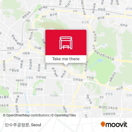 만수주공정문 map