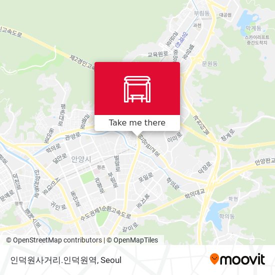 인덕원사거리.인덕원역 map