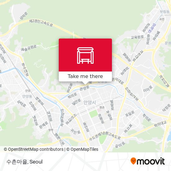 수촌마을 map