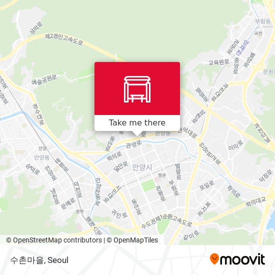 수촌마을 map