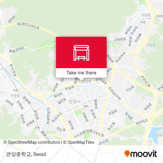 관양중학교 map