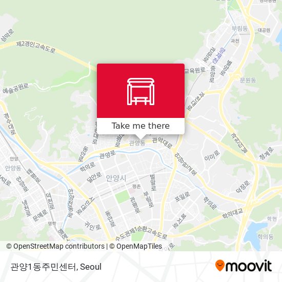 관양1동주민센터 map