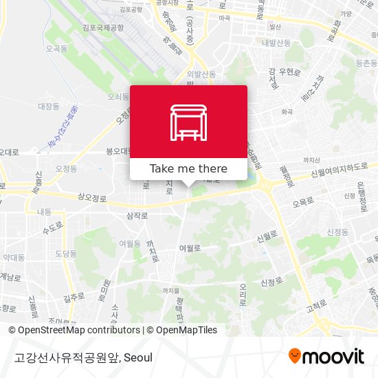 고강선사유적공원앞 map