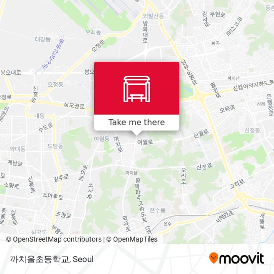 까치울초등학교 map