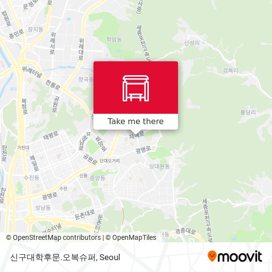 신구대학후문.오복슈퍼 map