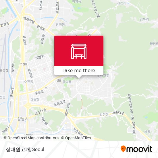 상대원고개 map
