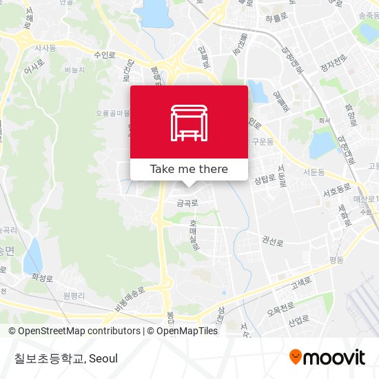 칠보초등학교 map