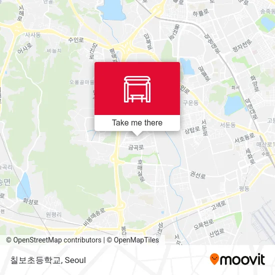칠보초등학교 map