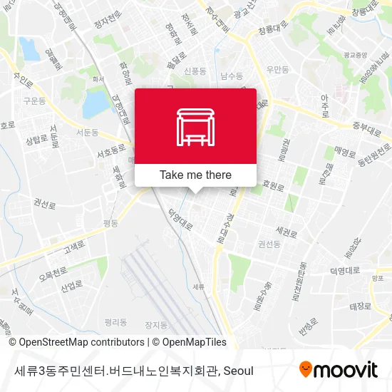 세류3동주민센터.버드내노인복지회관 map