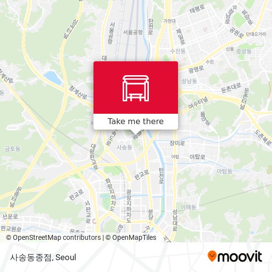 사송동종점 map