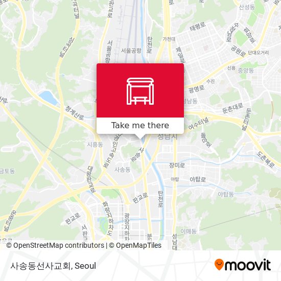 사송동선사교회 map