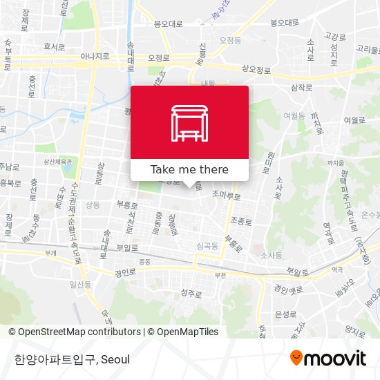 한양아파트입구 map