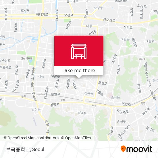 부곡중학교 map
