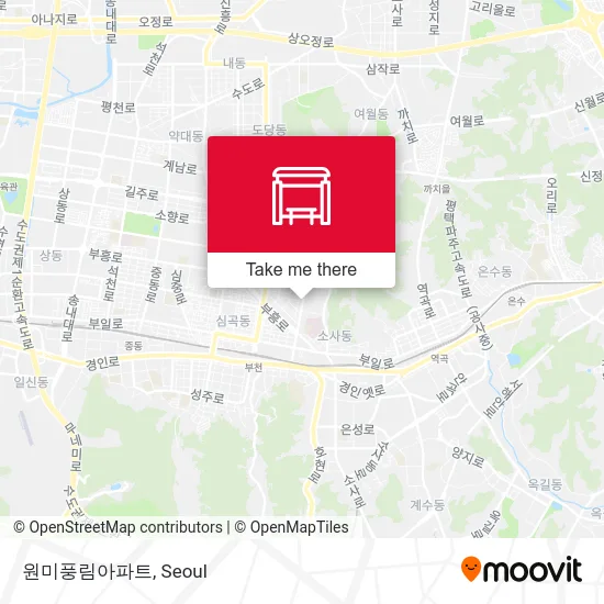 원미풍림아파트 map