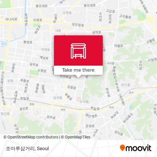 조마루삼거리 map