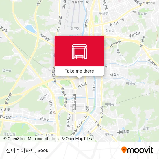 신미주아파트 map