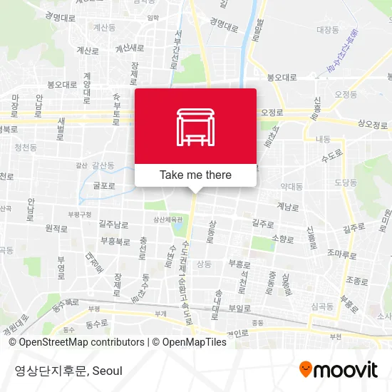 영상단지후문 map