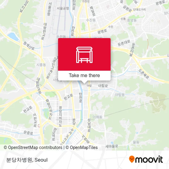 분당차병원 map