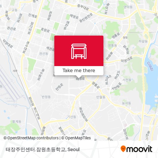 태장주민센터.잠원초등학교 map