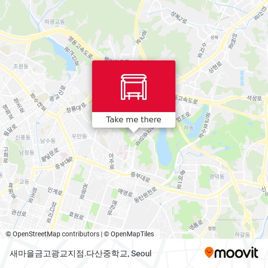 새마을금고광교지점.다산중학교 map