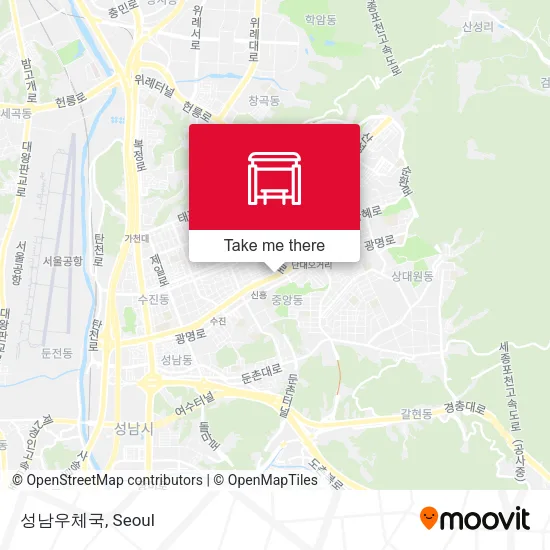 성남우체국 map