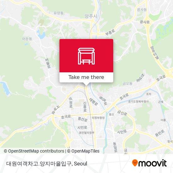 대원여객차고.양지마을입구 map