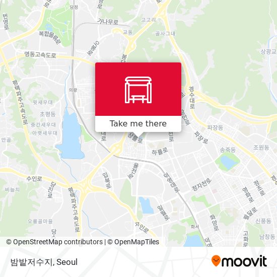 밤밭저수지 map