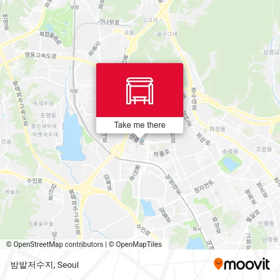 밤밭저수지 map