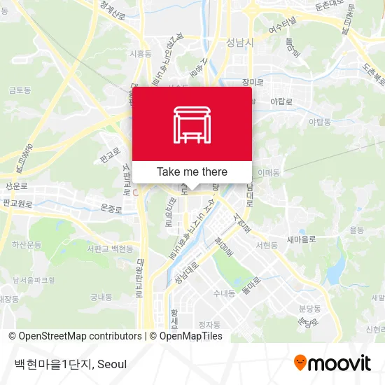 백현마을1단지 map
