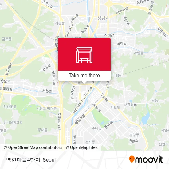 백현마을4단지 map