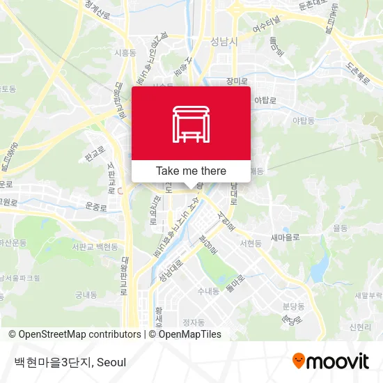 백현마을3단지 map