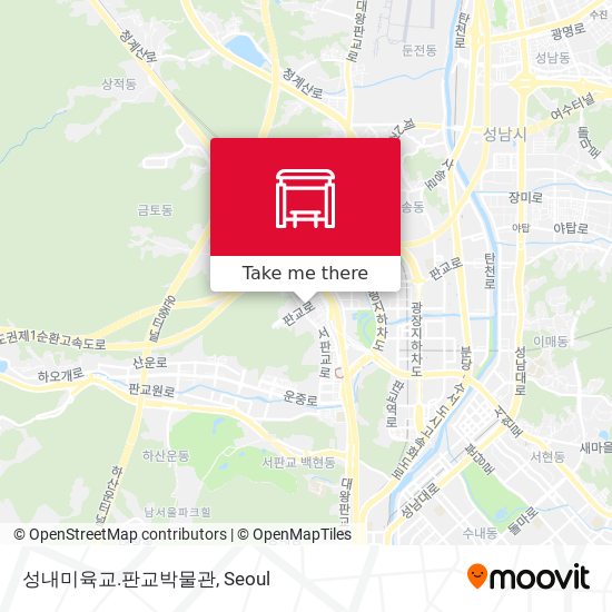 성내미육교.판교박물관 map