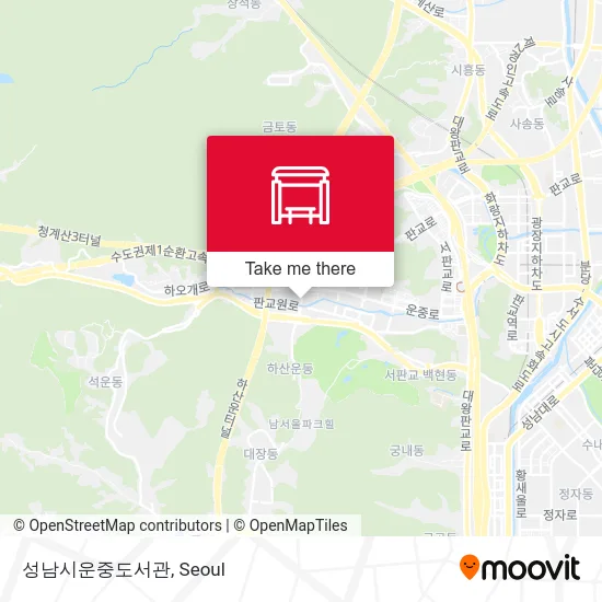 성남시운중도서관 map